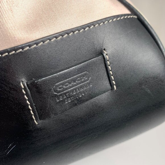 Vintage COACH Hampton Tote Bag Canvas Leather 7707 w/ Hang Tag - Picture 5 of 13